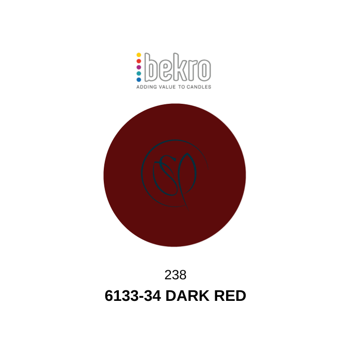 Bekro 6133-34 Dark Red Candle Dye