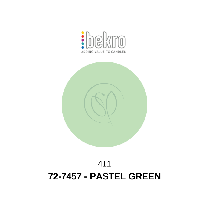 Bekro 72-7457 Pastel Green Candle Dye