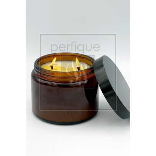 AMBER APOTHECARY CANDLE DOUBLE WICK 500G