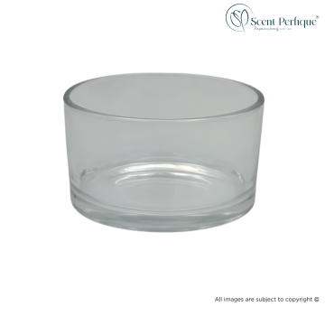 55cl Clear Tub Candle Glass