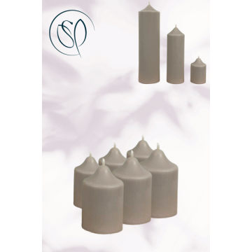 Scented Votive Candles - Beige - Qty 6