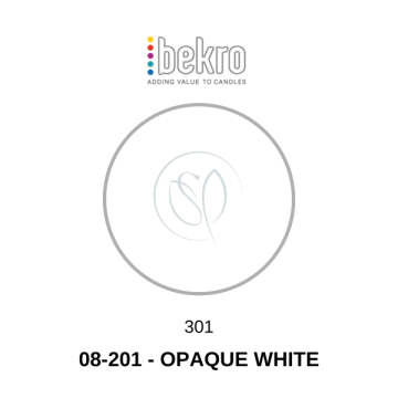 Bekro 08-201 Opaque White Candle Dye