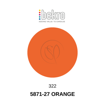 Bekro 5871-27 Orange Candle Dye