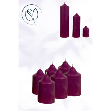 Scented Votive Candles - Blackberry - Qty 6