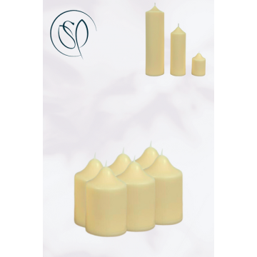 Scented Votive Candles - Cream - Qty 6