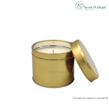 Premium Scented Candle Tins Gold 8OZ