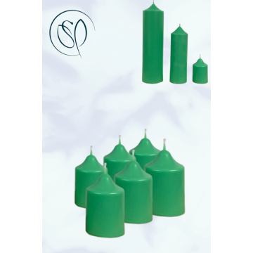 Scented Votive Candles - Green - Qty 6