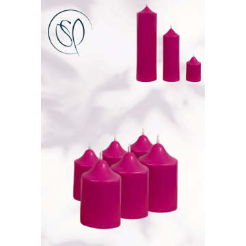 Scented Votive Candles - Pink - Qty 6