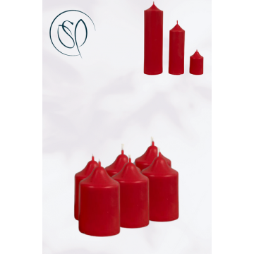 Scented Votive Candles - Red - Qty 6