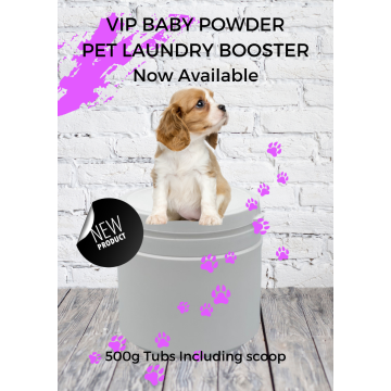 VIP Baby Powder Pet Laundry Scent Booster - 500g Tubs